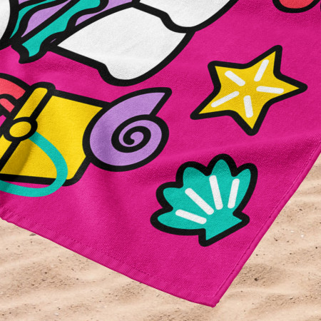 Hello Kitty Sanrio Beach Day 30"x60" Microfiber Beach Towel